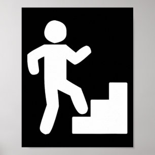 Climbing Stairs Tribute Workout Poster