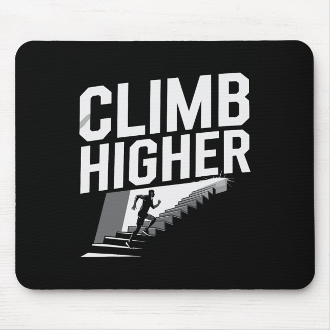 Climbing Steps Design For Achieving Success Goals  Mouse Mat (Front)