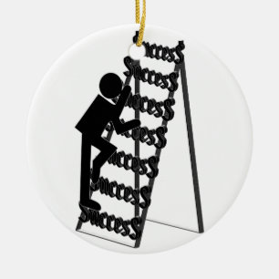 Climbing the Ladder of Success Ceramic Tree Decoration