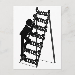 Climbing the Ladder of Success Postcard