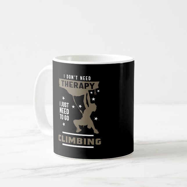 Climbing Therapy Coffee Mug (Front Left)