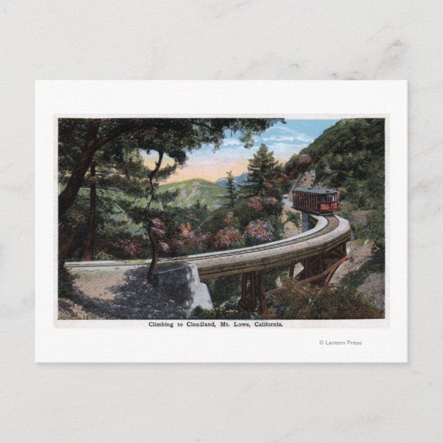Climbing to Cloudland View Postcard (Front)