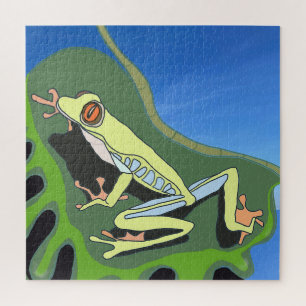 Climbing Tree Frog Jigsaw Puzzle