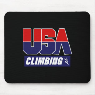 Climbing Usa Climber Mountain Climber Rock Climbin Mouse Mat