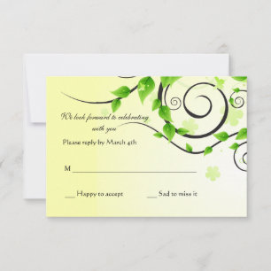 Climbing Vine Reply Card