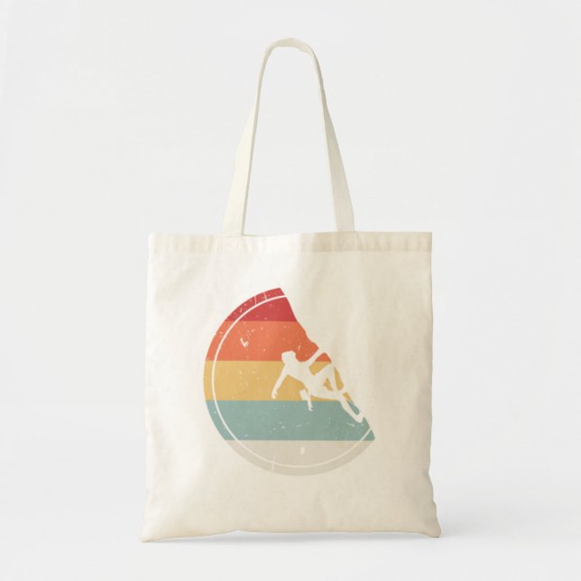 Climbing - Vintage Retro Rock Climber Gift Tote Bag (Front)