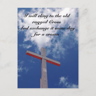 Cling to the Old Rugged Cross Postcard