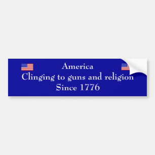 Clinging Americans Bumper Sticker