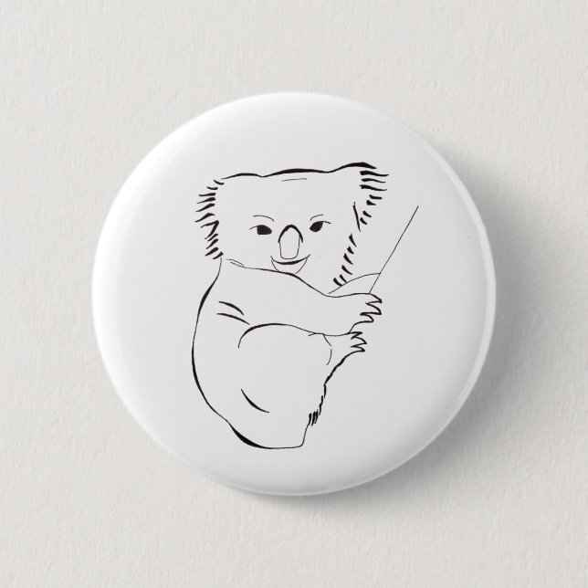 Clinging Koala button (Front)