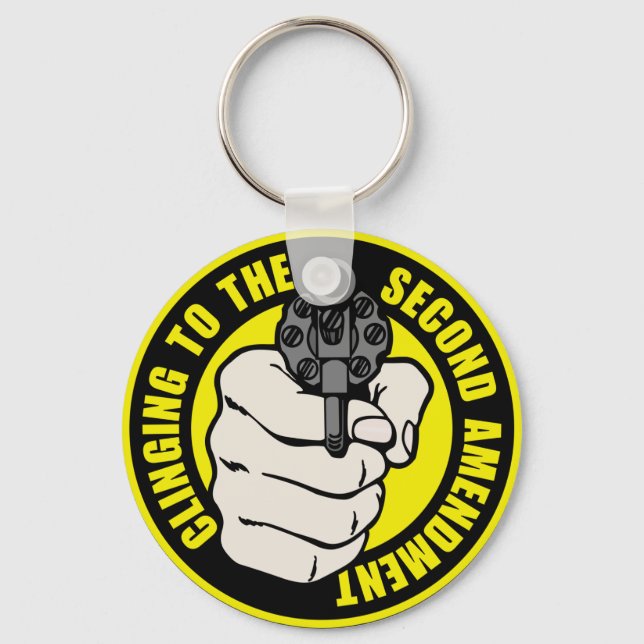 Clinging to the Second Amendment Key Ring (Front)