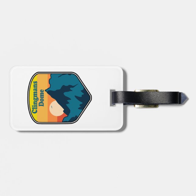 Clingmans Dome Tennessee Sunrise Luggage Tag (Back Horizontal)