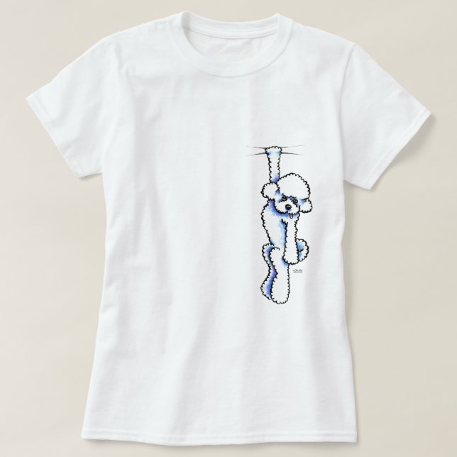 Clingy Bichon Frise T-Shirt (Design Front)