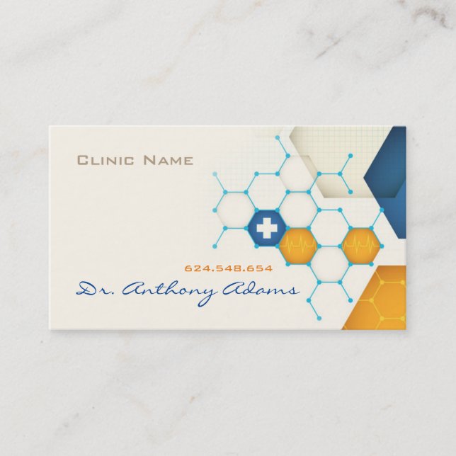 Clinic Hospital Private Doctor Lab Centre Card (Front)
