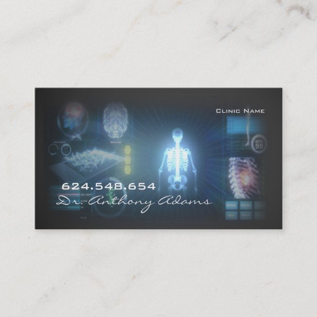Clinic Hospital Private Neurologist Doctor Card (Front)