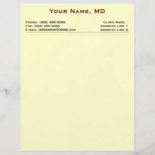 Clinic Letterhead (White Linen)