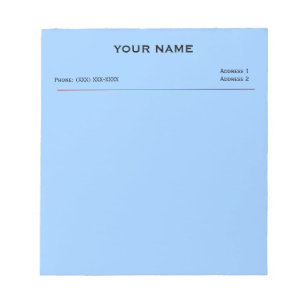 Clinic Memo Pads (Sky Blue)