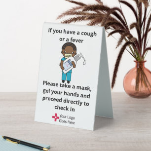 Clinic Office Gel and Mask Sign