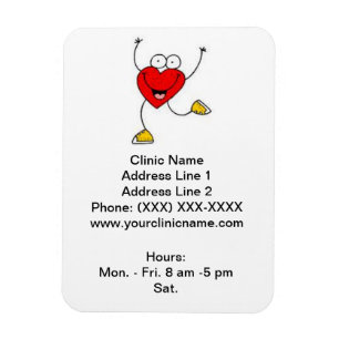 Clinic Promotional Magnet (Dancing Heart)