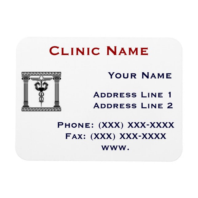 Clinic Promotionasl Magnet Template 1 (Horizontal)