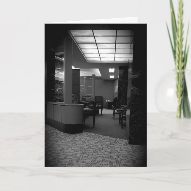 “Clinic Waiting Room” Get Well Card (Front)