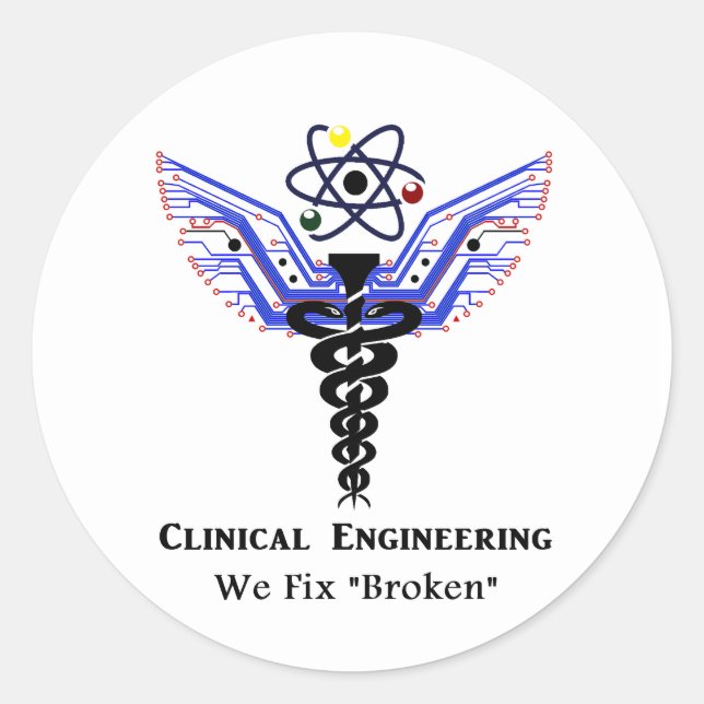 Clinical Engineering Logo Classic Round Sticker (Front)