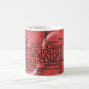 CLINICAL LABORATORY SCIENTIST w BLOOD CELLS MUG