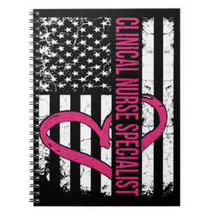 Clinical Nurse Specialist Flag Women or Male CNS N Notebook