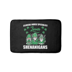 Clinical Nurse Specialist St.Patrick's Day Bath Mat