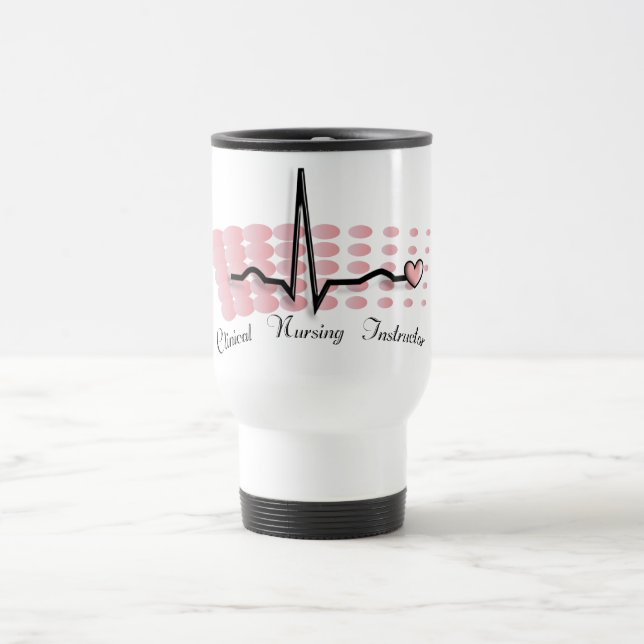 Clinical Nursing Instructor QRS Design Travel Mug (Center)