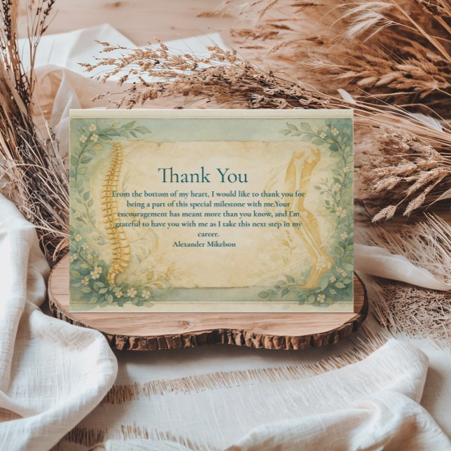 Clinical Physical Therapy Graduation Thank You Card (Creator Uploaded)