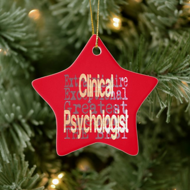 Clinical Psychologist Extraordinaire Ceramic Tree Decoration (Tree)