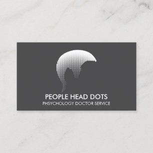 Clinical Psychology Doctor Grey Business Card