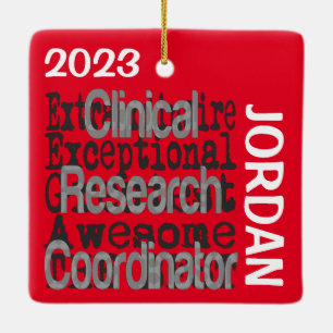 Clinical Research Coordinator Extraordinaire Ceramic Ornament