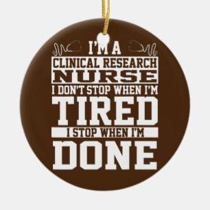 Clinical Research Nurse Apparel Awesome Cute Ceramic Tree Decoration