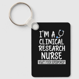 Clinical Research Nurse Nursing School & Medical Key Ring