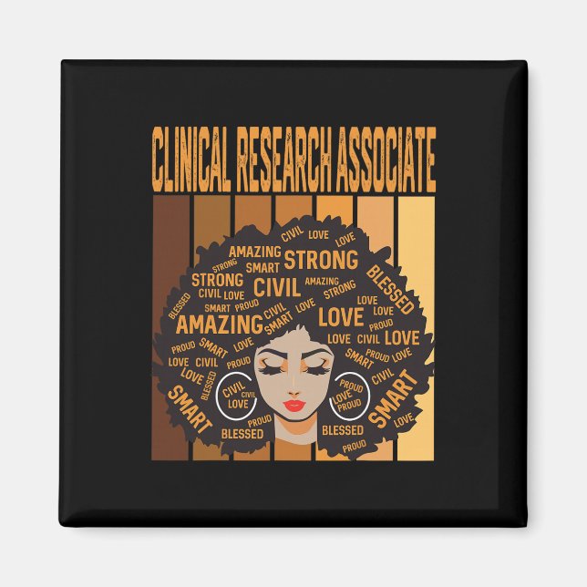 Clinical Research Ociate Black History Month Pride Magnet (Front)