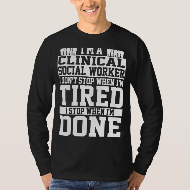 Clinical Social Worker Apparel   Unique Workers De T-Shirt (Front)