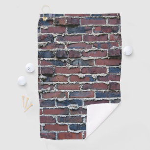 Clinker Brick with Weeping Mortar Golf Towel