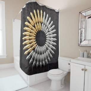 Clint Eastwood Bullet Action Shower Fun Play Curtain