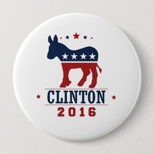 CLINTON 2016 ROCKWELL -.png 10 Cm Round Badge