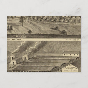 Clinton Fire Brick Works Anderson's Landing Postcard