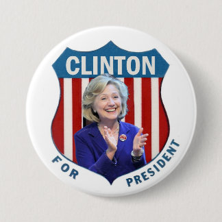 Clinton for President 2016 7.5 Cm Round Badge