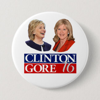 Clinton/Gore 16 7.5 Cm Round Badge