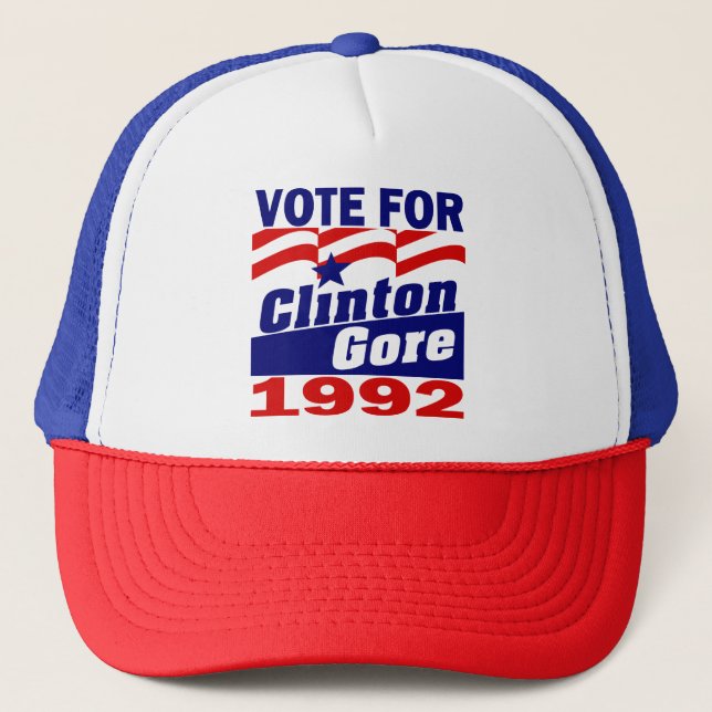 Clinton/Gore 1992  Trucker Hat (Front)