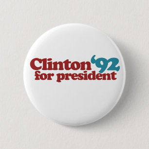 Clinton Gore 92 6 Cm Round Badge