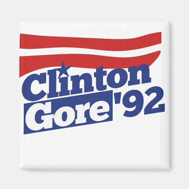 Clinton Gore 92 retro politics Magnet (Front)