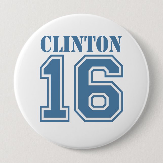 CLINTON IN 2016.png 10 Cm Round Badge (Front)