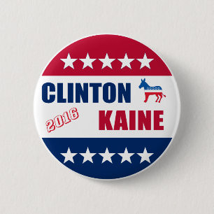 Clinton Kaine Election 2016 6 Cm Round Badge