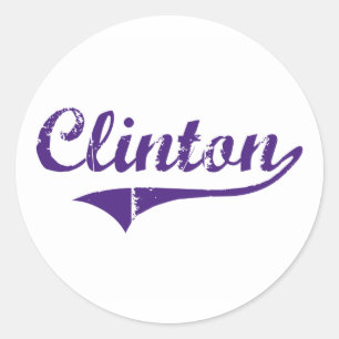 Clinton Louisiana Classic Design Classic Round Sticker