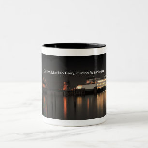 Clinton/Mukilteo Ferry Two-Tone Coffee Mug